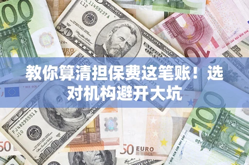 武汉教你算清担保费这笔账！选对机构避开大坑