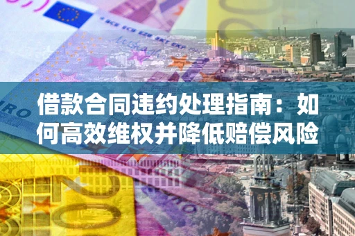 武汉借款合同违约处理指南：如何高效维权并降低赔偿风险？