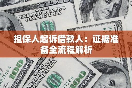武汉担保人起诉借款人：证据准备全流程解析