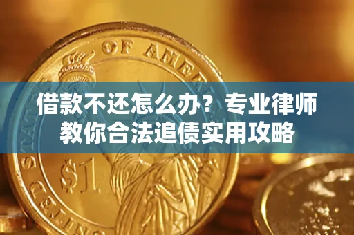武汉借款不还怎么办？专业律师教你合法追债实用攻略