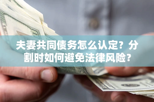 武汉夫妻共同债务怎么认定？分割时如何避免法律风险？